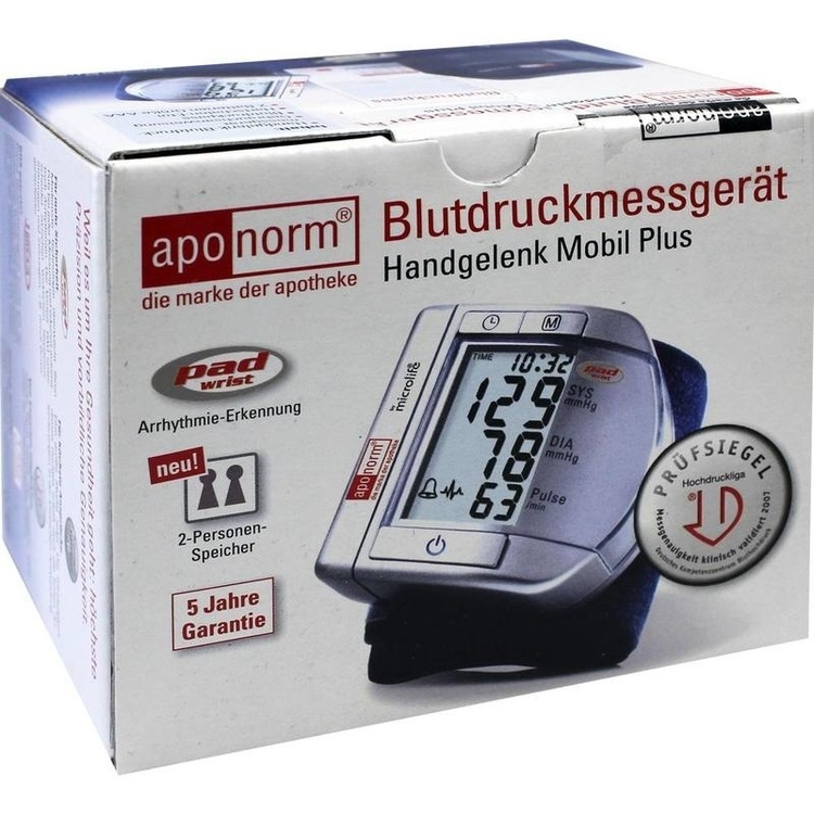 APONORM Blutdruckmessgerät Mobil Plus Handgelenk 1 St