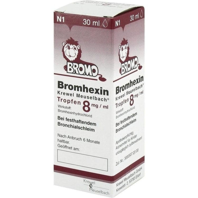 BROMHEXIN Krewel Meuselb.Tropfen 8mg/ml 30 ml