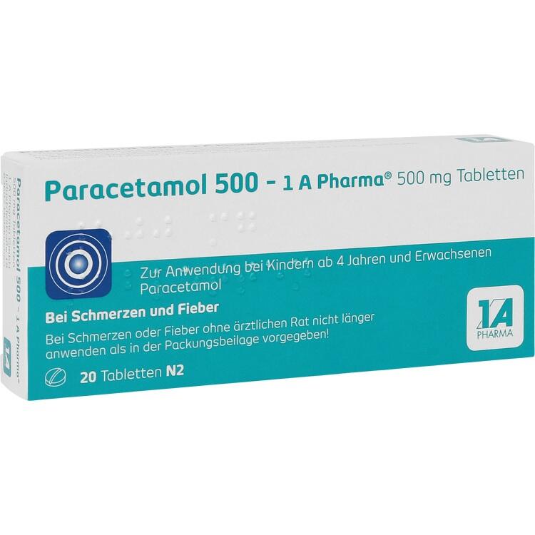 PARACETAMOL 500-1A Pharma Tabletten 20 St