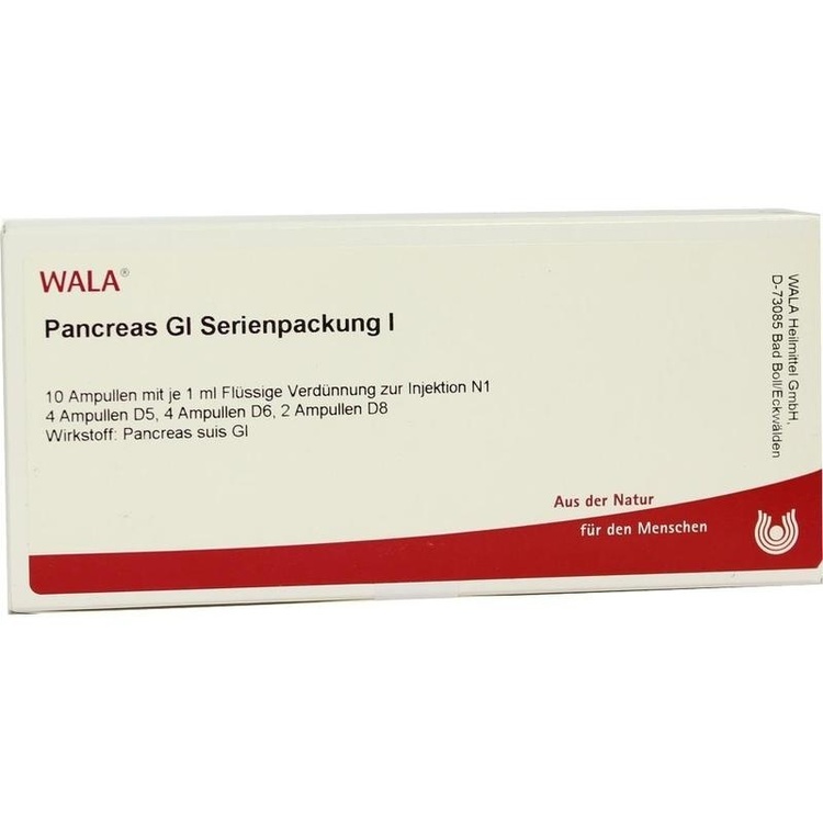 PANCREAS GL Serienpackung 1 Ampullen 10X1 ml