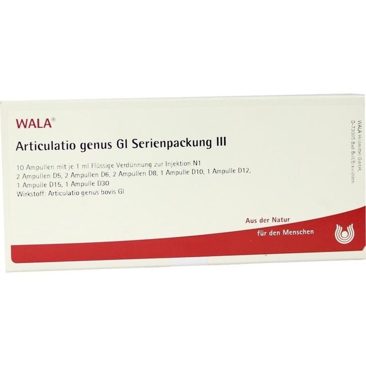 ARTICULATIO genus GL Serienpackung 3 Ampullen 10X1 ml