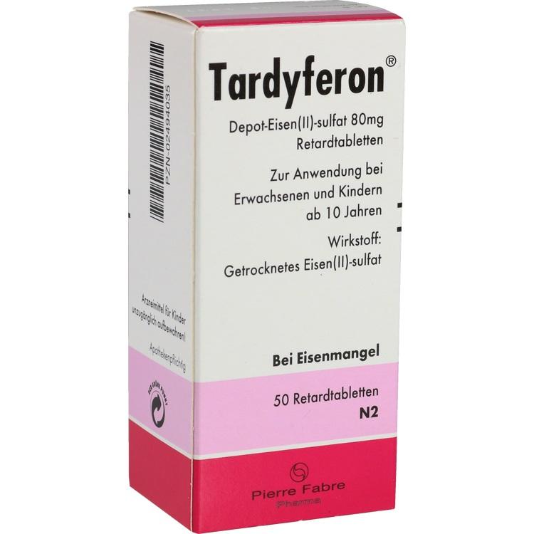 TARDYFERON Depot-Eisen(II)-sulfat 80 mg Retardtab. 50 St