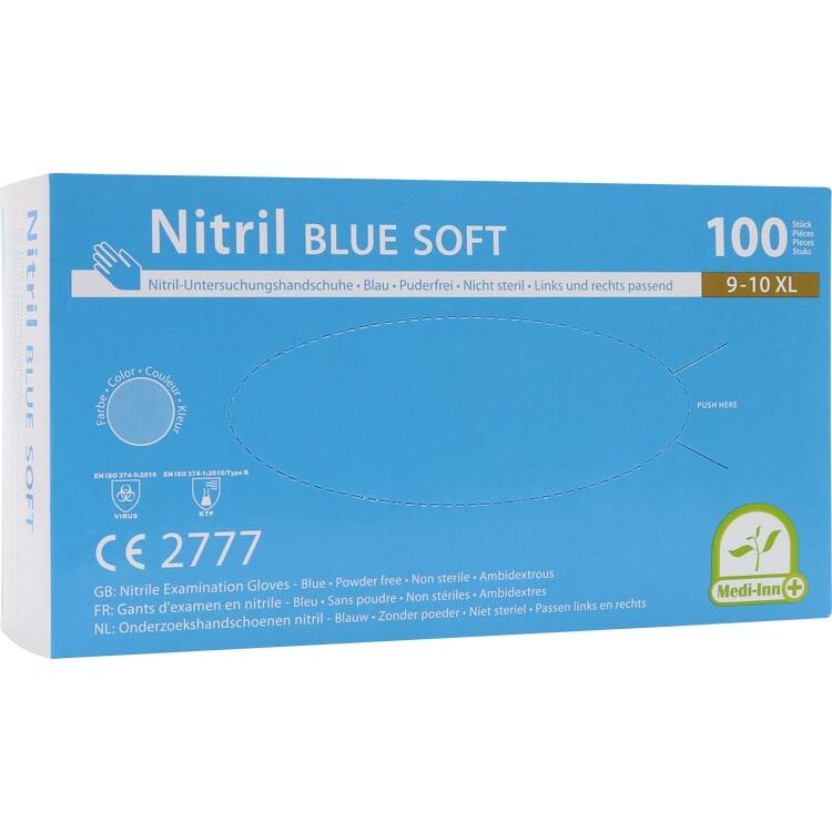 HANDSCHUHE Einmal Nitril XL blau 100 St