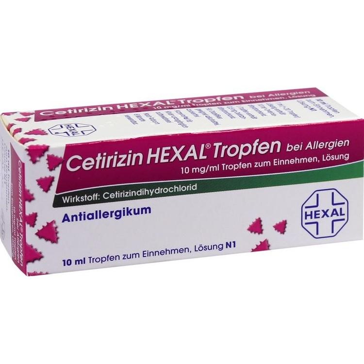 CETIRIZIN HEXAL Tropfen bei Allergien 10 ml