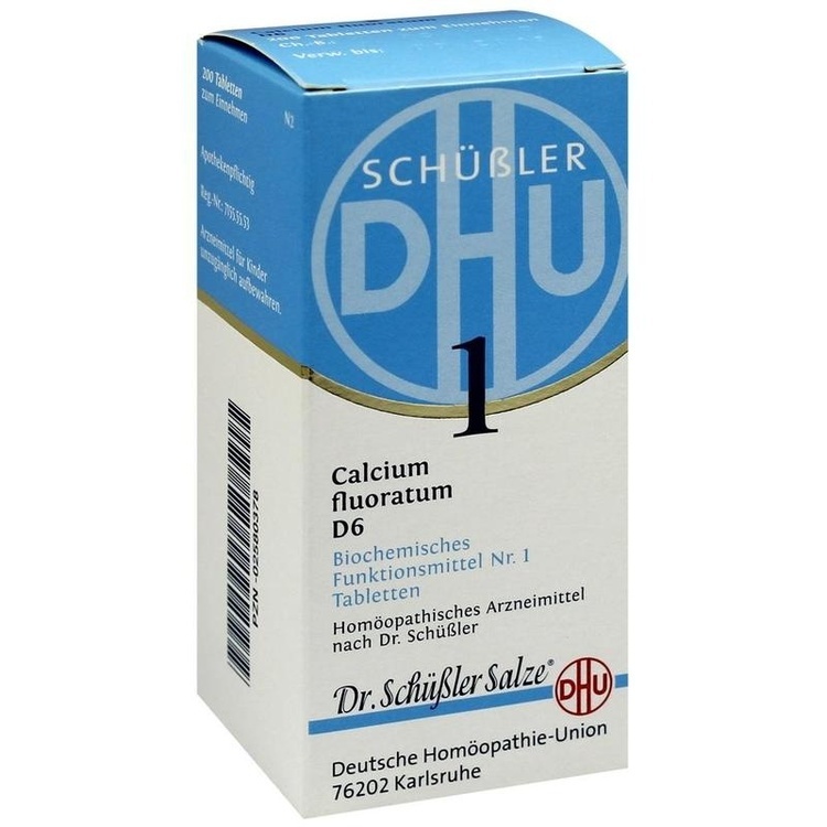 BIOCHEMIE DHU 1 Calcium fluoratum D 6 Tabletten 200 St