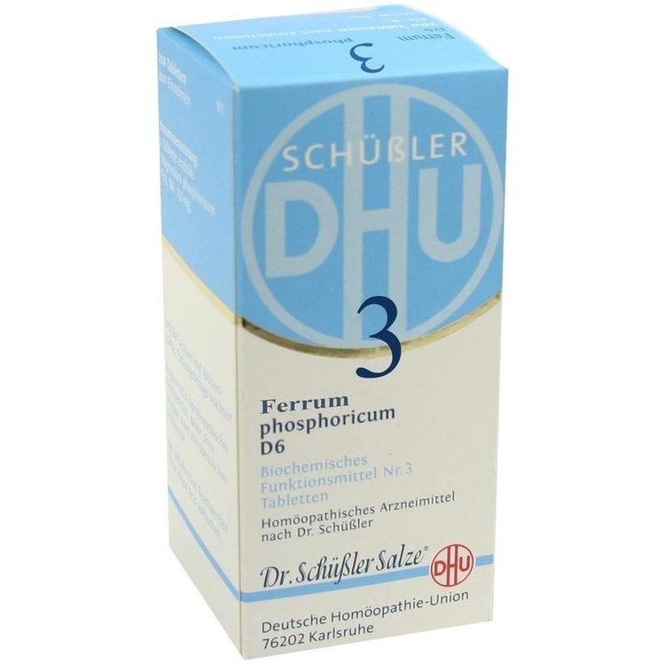BIOCHEMIE DHU 3 Ferrum phosphoricum D 6 Tabletten 200 St