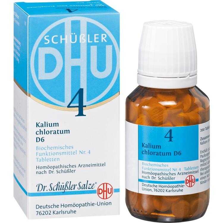 BIOCHEMIE DHU 4 Kalium chloratum D 6 Tabletten 200 St