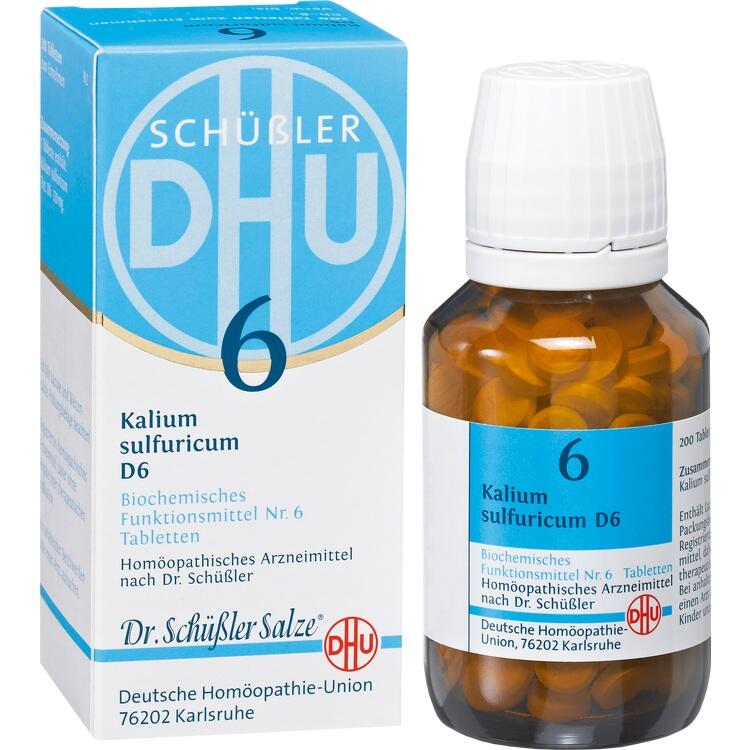 BIOCHEMIE DHU 6 Kalium sulfuricum D 6 Tabletten 200 St