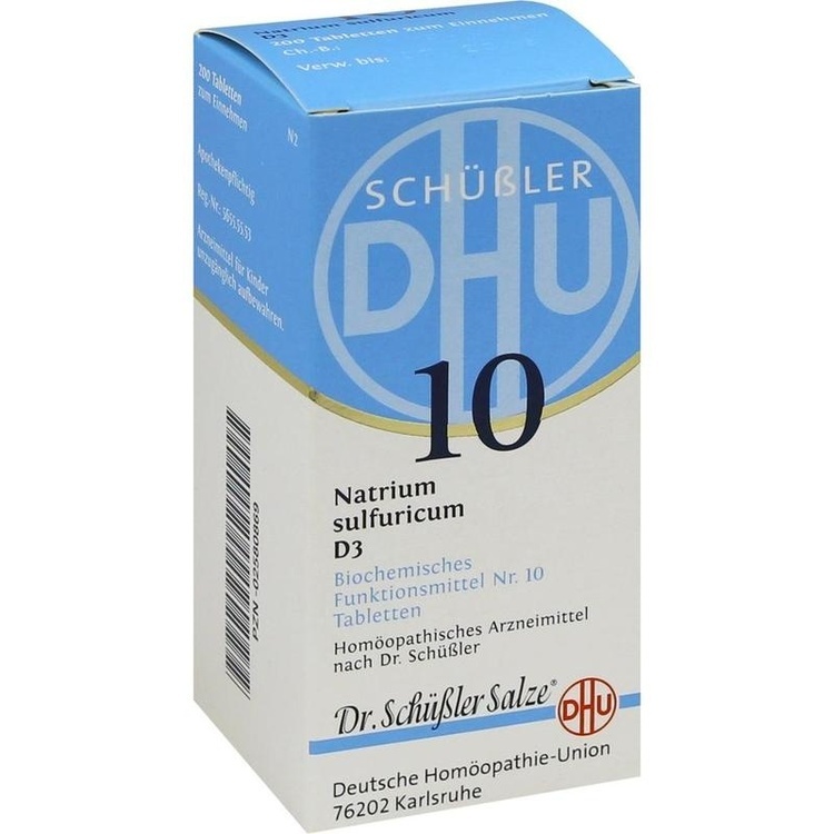 BIOCHEMIE DHU 10 Natrium sulfuricum D 3 Tabletten 200 St