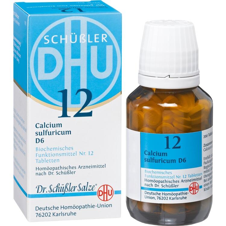 BIOCHEMIE DHU 12 Calcium sulfuricum D 6 Tabletten 200 St
