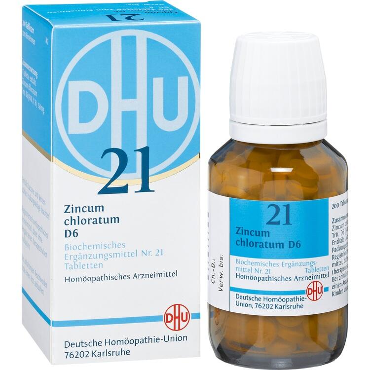 BIOCHEMIE DHU 21 Zincum chloratum D 6 Tabletten 200 St