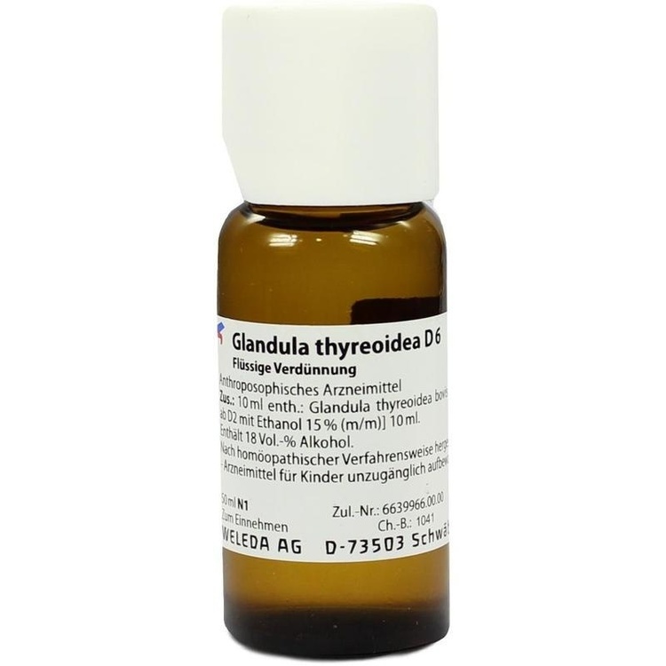 GLANDULA THYREOIDEA D 6 Dilution 50 ml