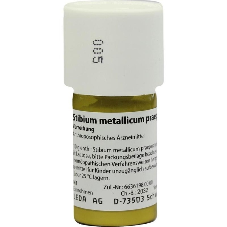 STIBIUM METALLICUM PRAEPARATUM D 10 Trituration 20 g