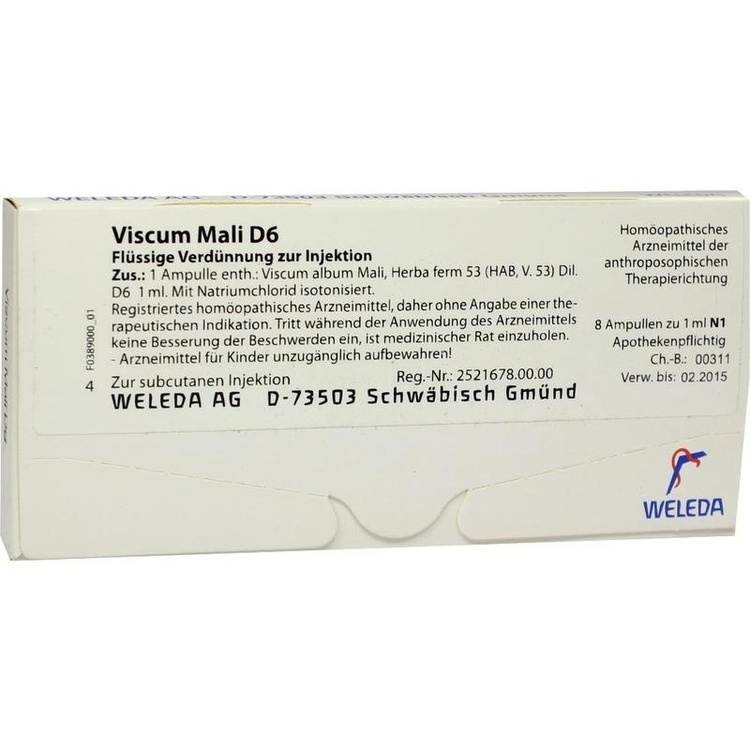 VISCUM MALI D 6 Ampullen 8X1 ml