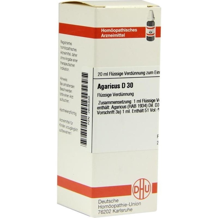 AGARICUS D 30 Dilution 20 ml