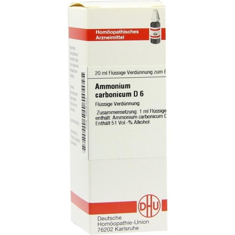 AMMONIUM CARBONICUM D 6 Dilution 20 ml