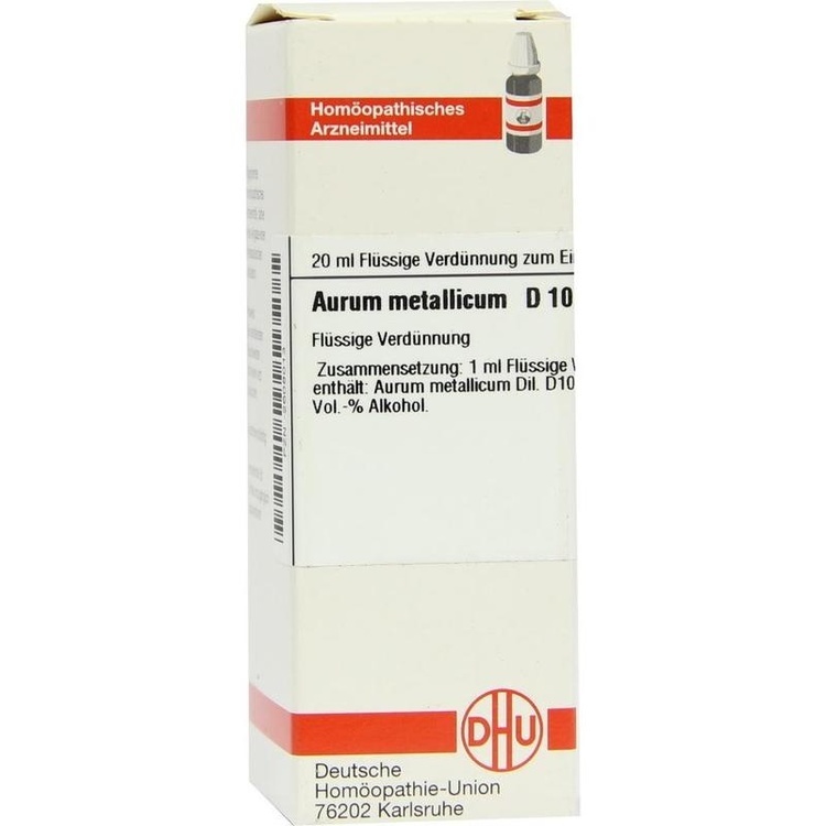 AURUM METALLICUM D 10 Dilution 20 ml