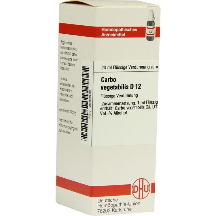 CARBO VEGETABILIS D 12 Dilution 20 ml