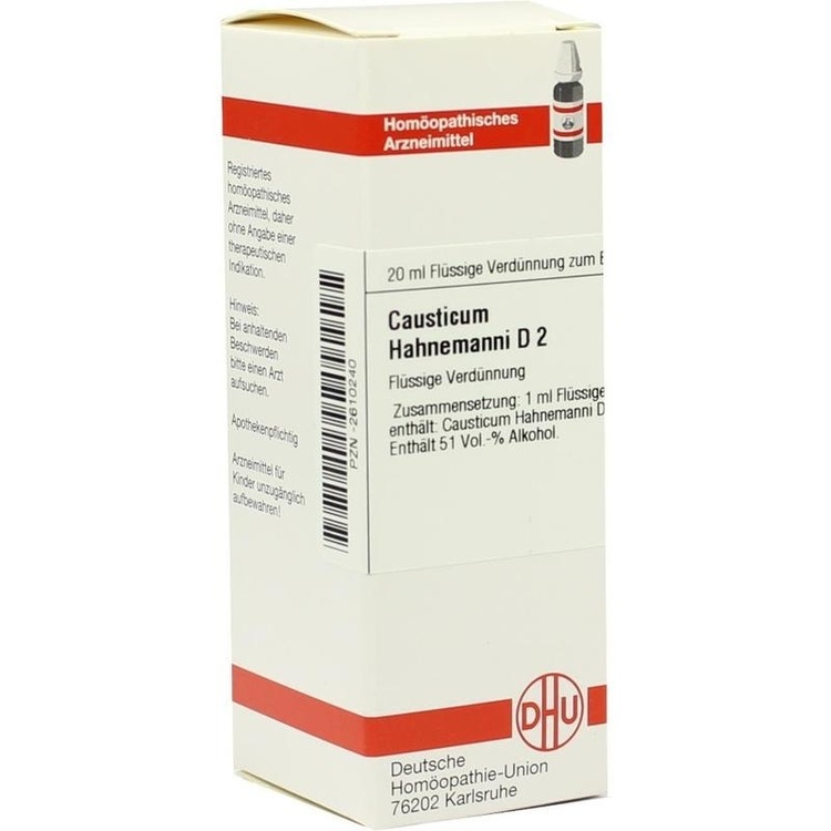 CAUSTICUM HAHNEMANNI D 2 Dilution 20 ml