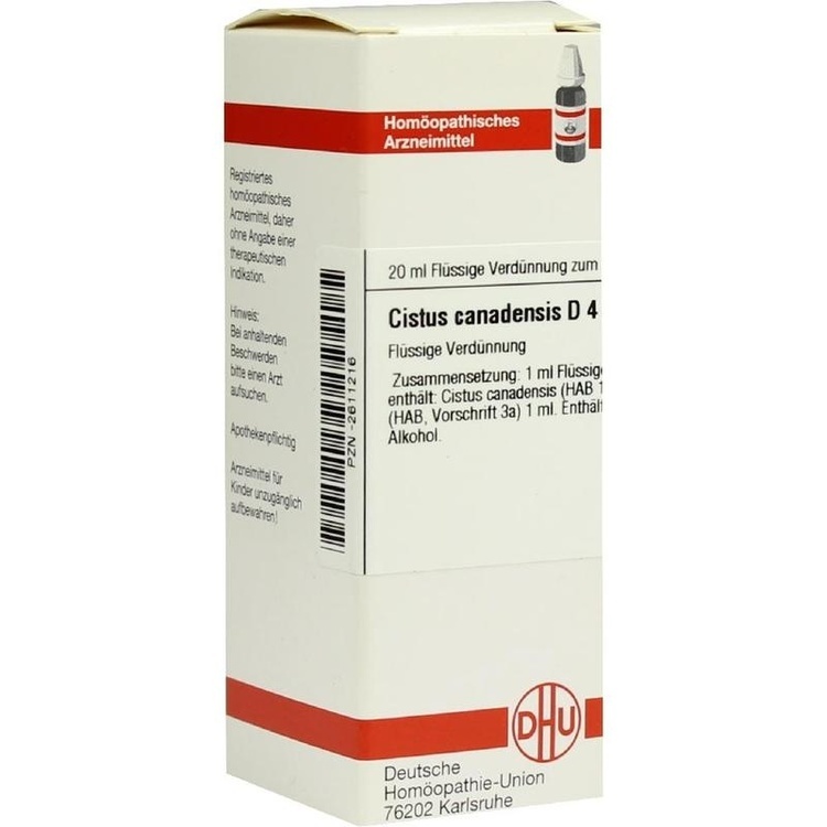 CISTUS CANADENSIS D 4 Dilution 20 ml