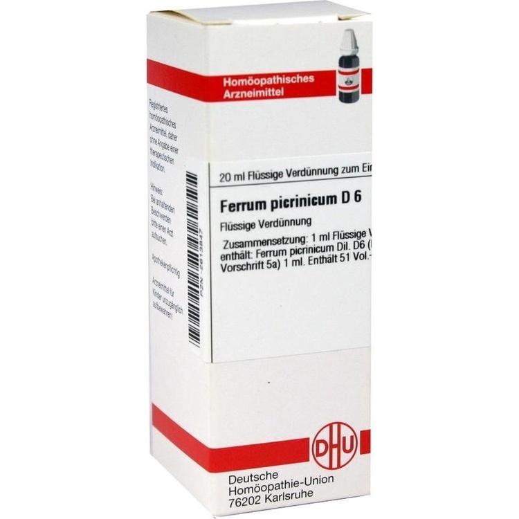 FERRUM PICRINICUM D 6 Dilution 20 ml
