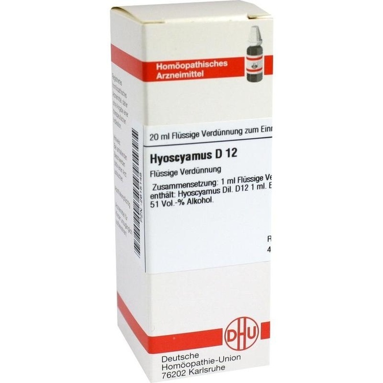 HYOSCYAMUS D 12 Dilution 20 ml