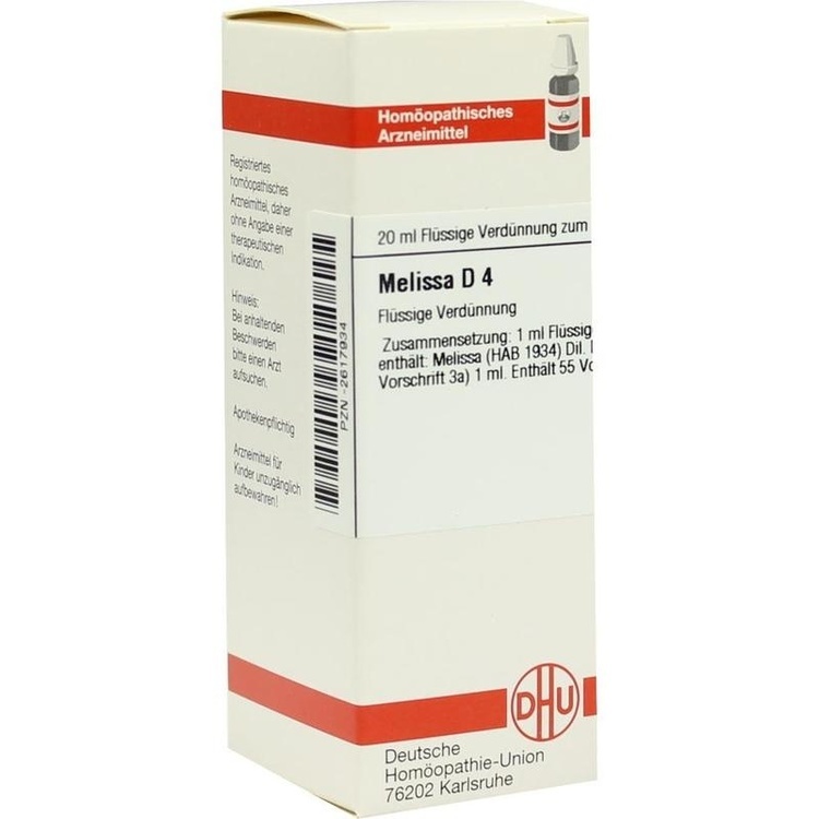 MELISSA D 4 Dilution 20 ml