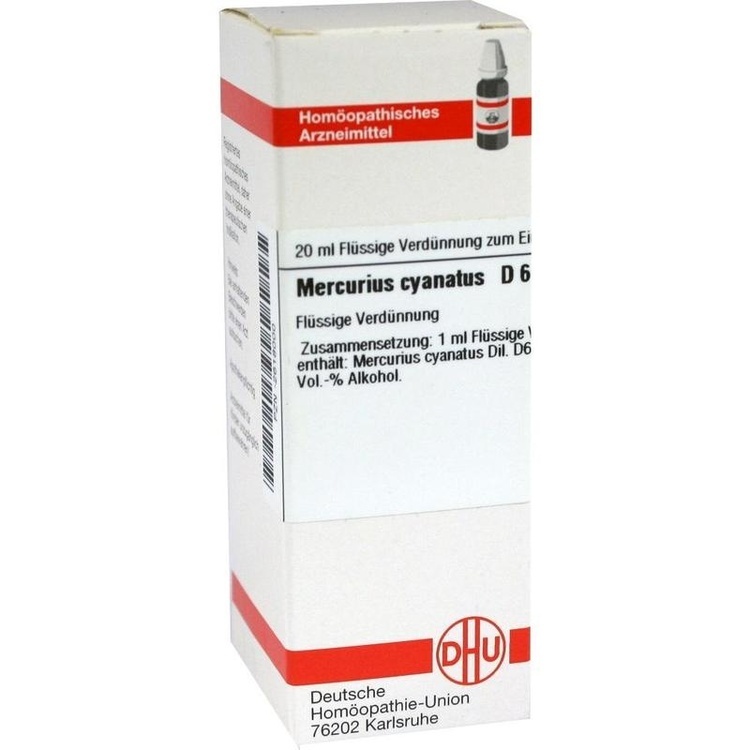 MERCURIUS CYANATUS D 6 Dilution 20 ml