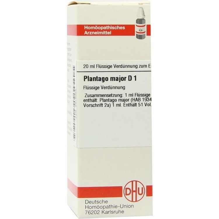 PLANTAGO MAJOR D 1 Dilution 20 ml