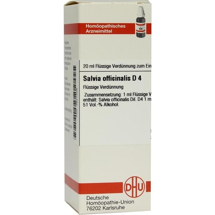 SALVIA OFFICINALIS D 4 Dilution 20 ml