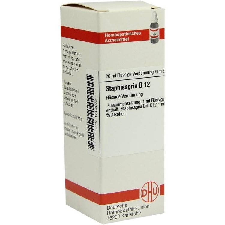 STAPHISAGRIA D 12 Dilution 20 ml