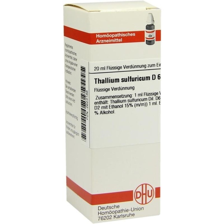 THALLIUM SULFURICUM D 6 Dilution 20 ml