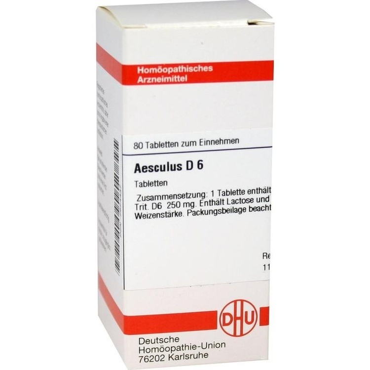 AESCULUS D 6 Tabletten 80 St