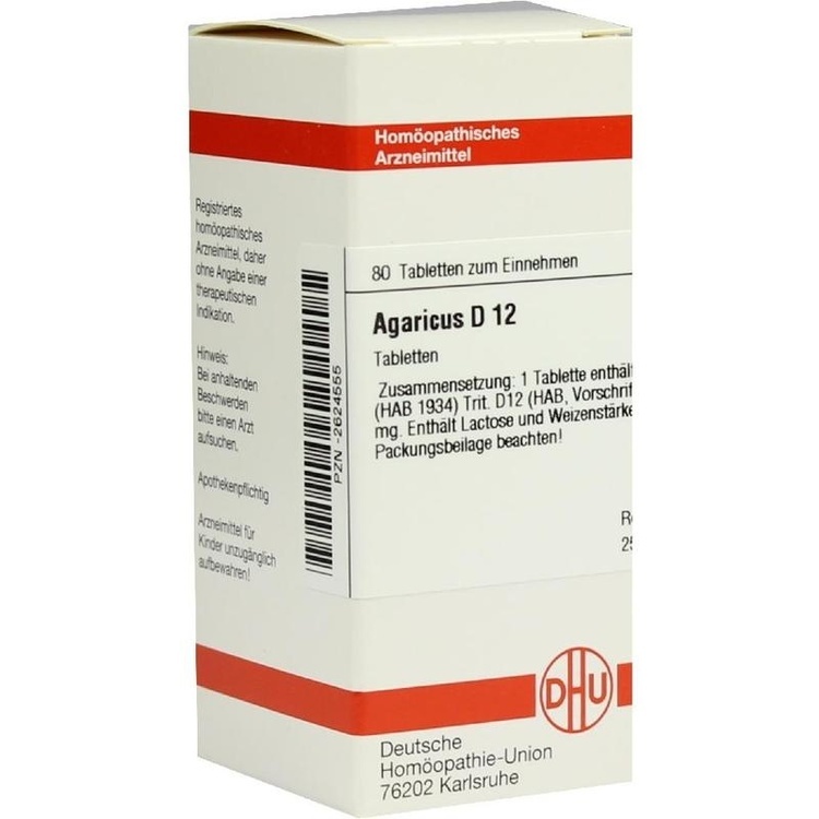 AGARICUS D 12 Tabletten 80 St