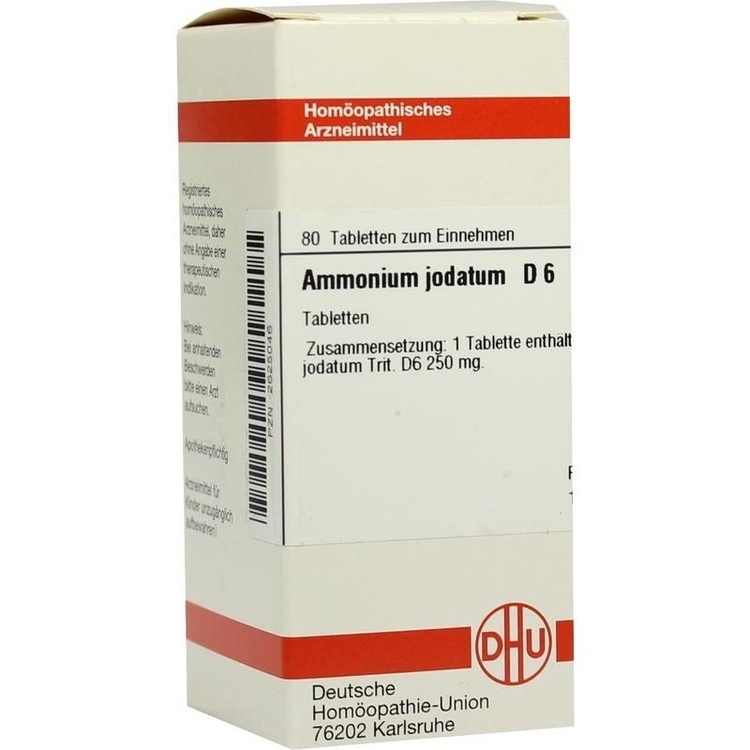 AMMONIUM JODATUM D 6 Tabletten 80 St