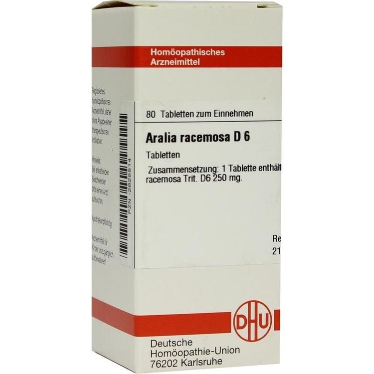 ARALIA RACEMOSA D 6 Tabletten 80 St