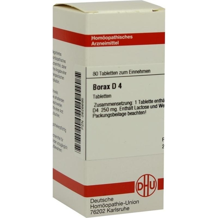 BORAX D 4 Tabletten 80 St