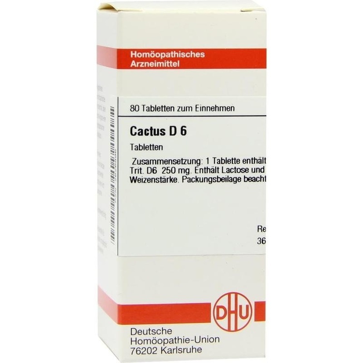 CACTUS D 6 Tabletten 80 St