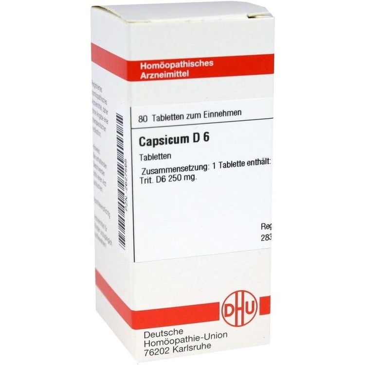 CAPSICUM D 6 Tabletten 80 St