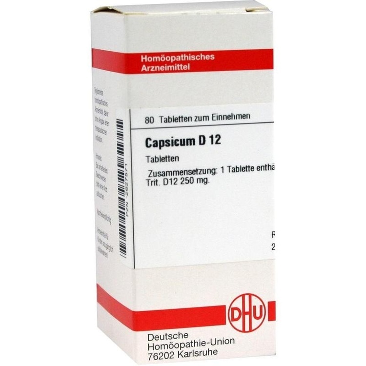 CAPSICUM D 12 Tabletten 80 St