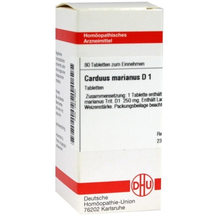 CARDUUS MARIANUS D 1 Tabletten 80 St