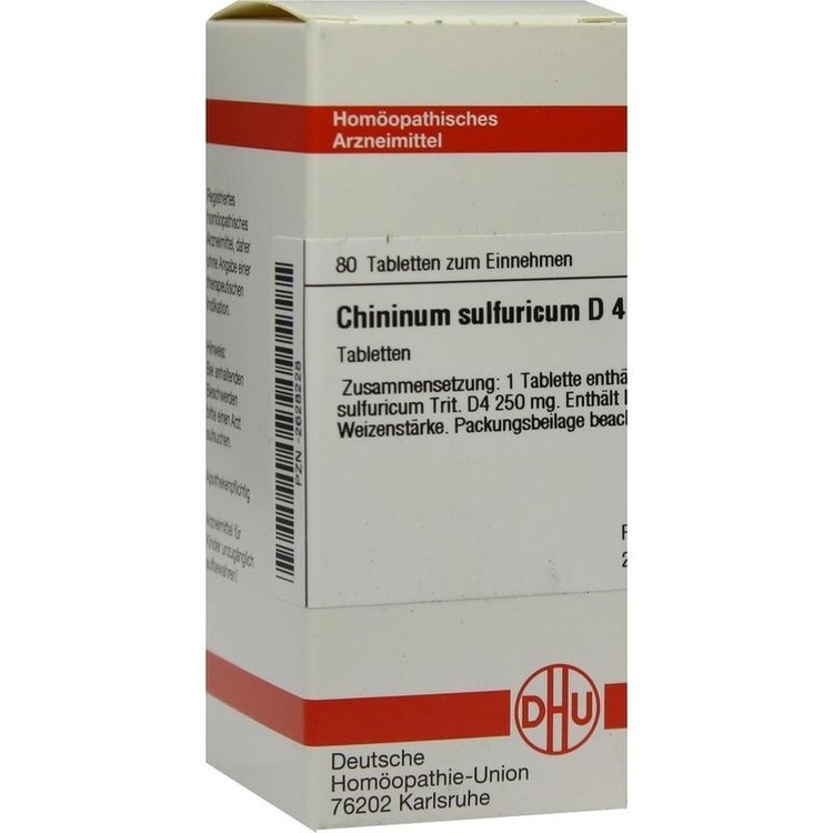 CHININUM SULFURICUM D 4 Tabletten 80 St