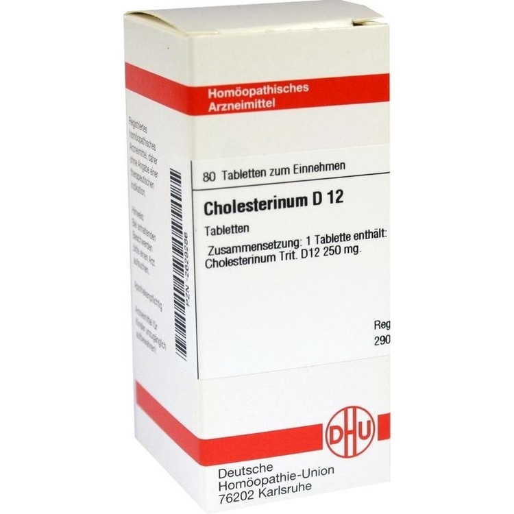 CHOLESTERINUM D 12 Tabletten 80 St