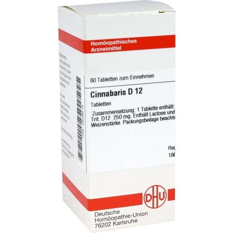 CINNABARIS D 12 Tabletten 80 St