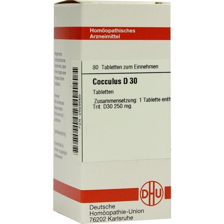 COCCULUS D 30 Tabletten 80 St