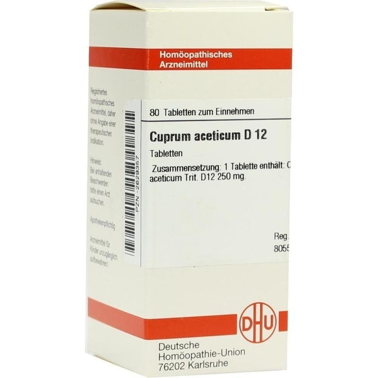 CUPRUM ACETICUM D 12 Tabletten 80 St