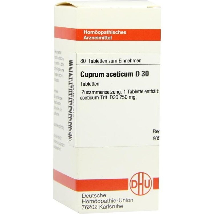 CUPRUM ACETICUM D 30 Tabletten 80 St