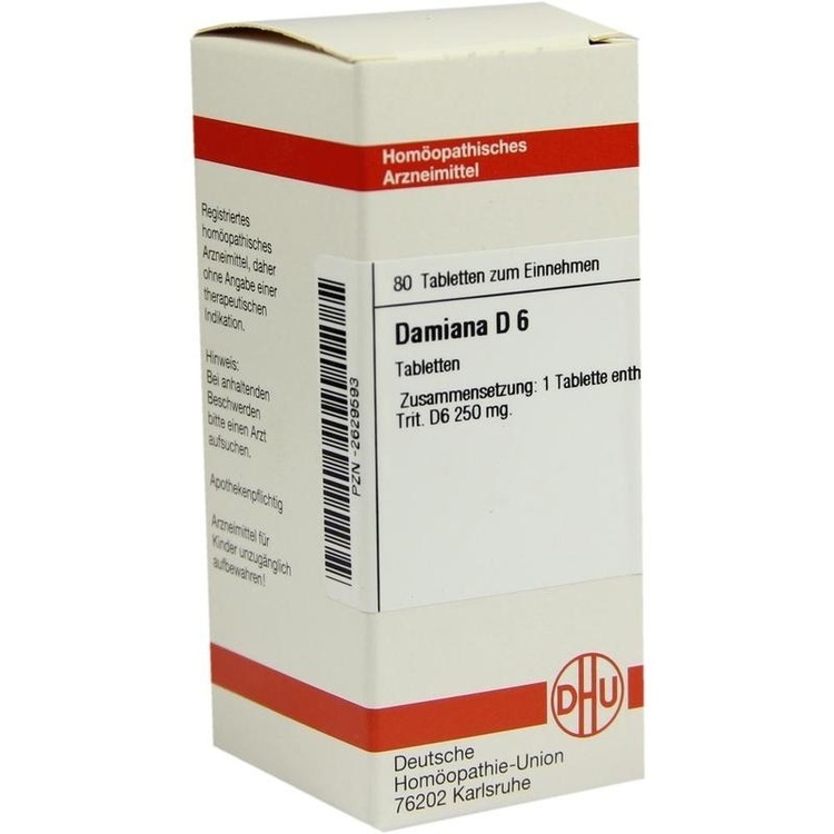 DAMIANA D 6 Tabletten 80 St