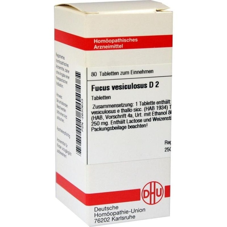 FUCUS VESICULOSUS D 2 Tabletten 80 St