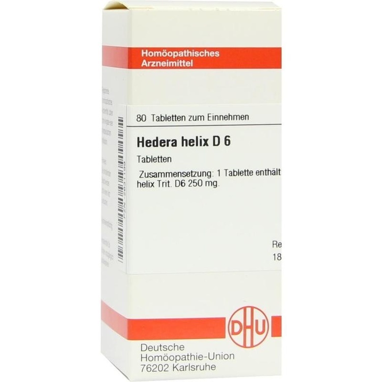 HEDERA HELIX D 6 Tabletten 80 St